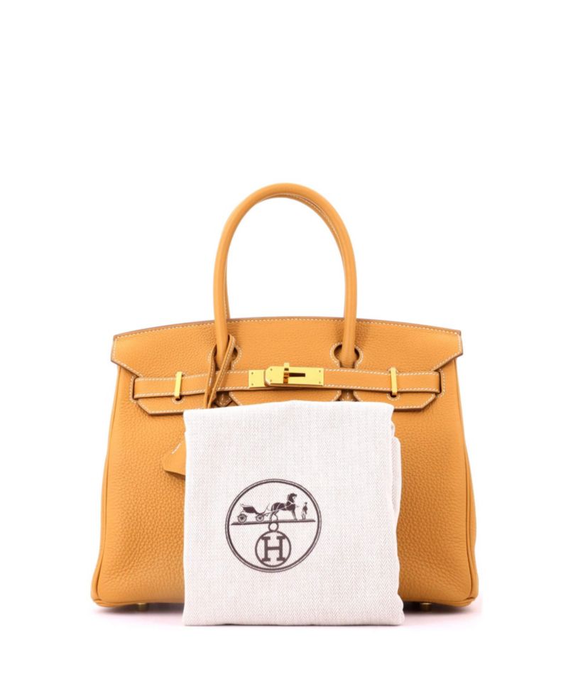 Birkin 30 Handbag Brown Togo with Gold Hardware