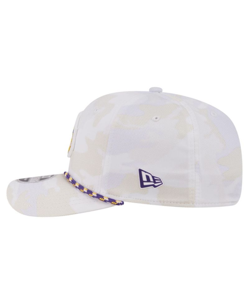 Men's White Minnesota Vikings Camo Rope 9SEVENTY Adjustable Hat