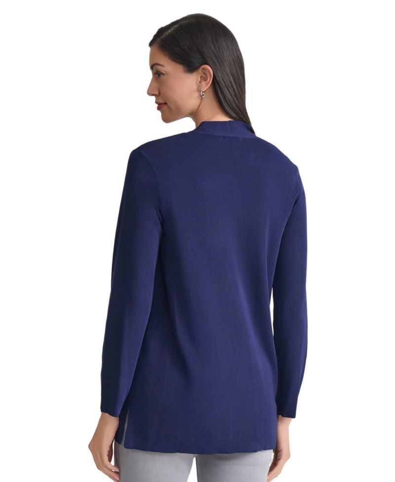 Petite Icon Open-Front Relaxed Cardigan
