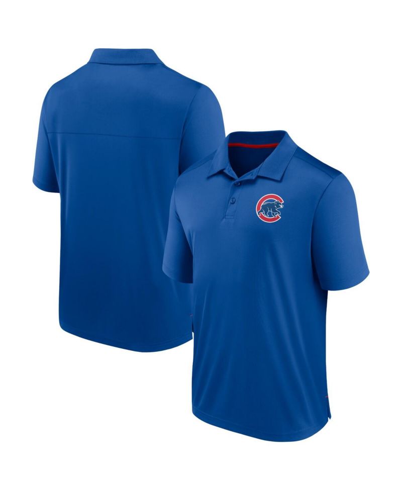 Men's Royal Chicago Cubs Fitted Polo Shirt