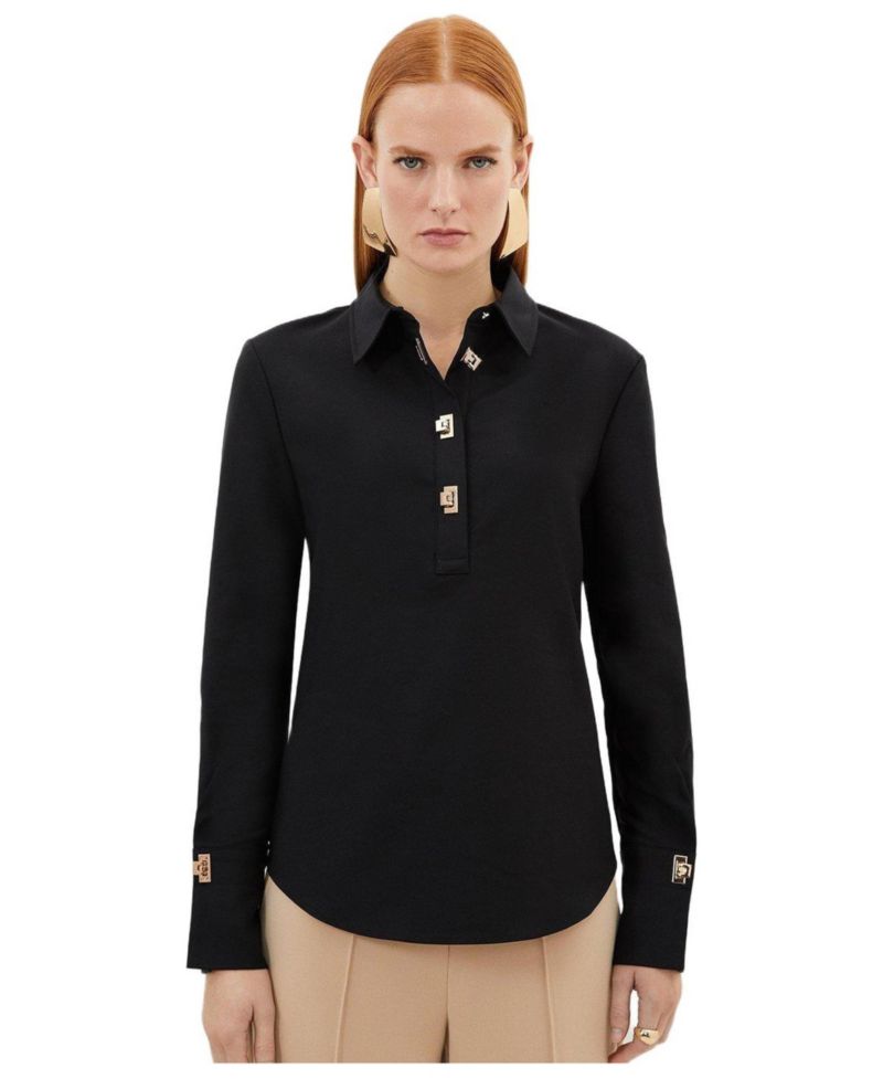 Women's Techno Cotton Gold Clasp Shirt