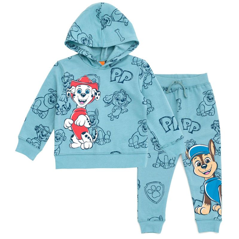 Toddler Boys 2-Piece Fleece Hoodie and Jogger Pants Set