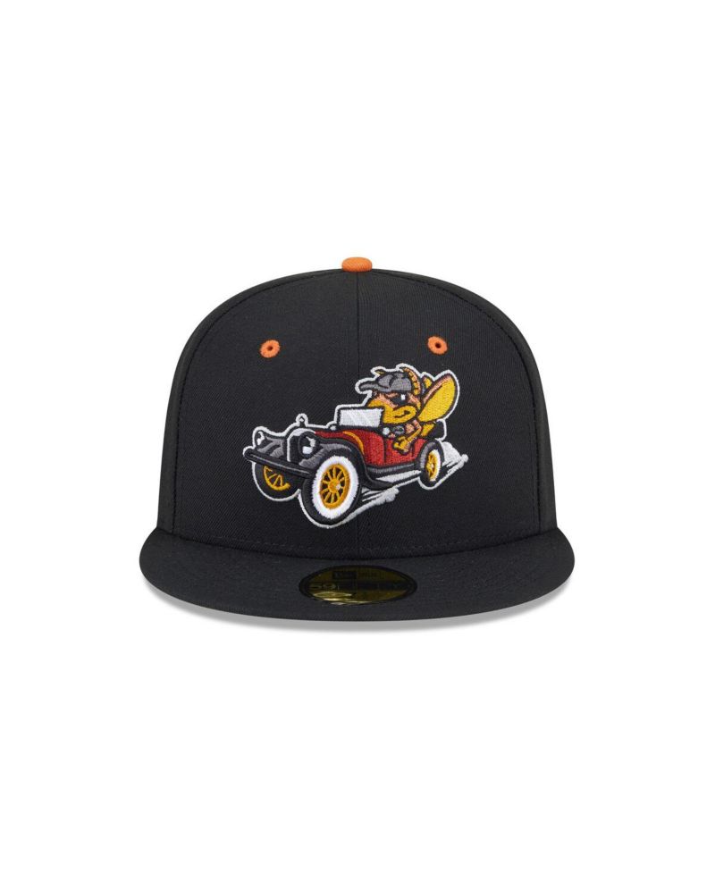 Men's Black Winston-Salem Dash Theme Nights 59FIFTY Fitted Hat