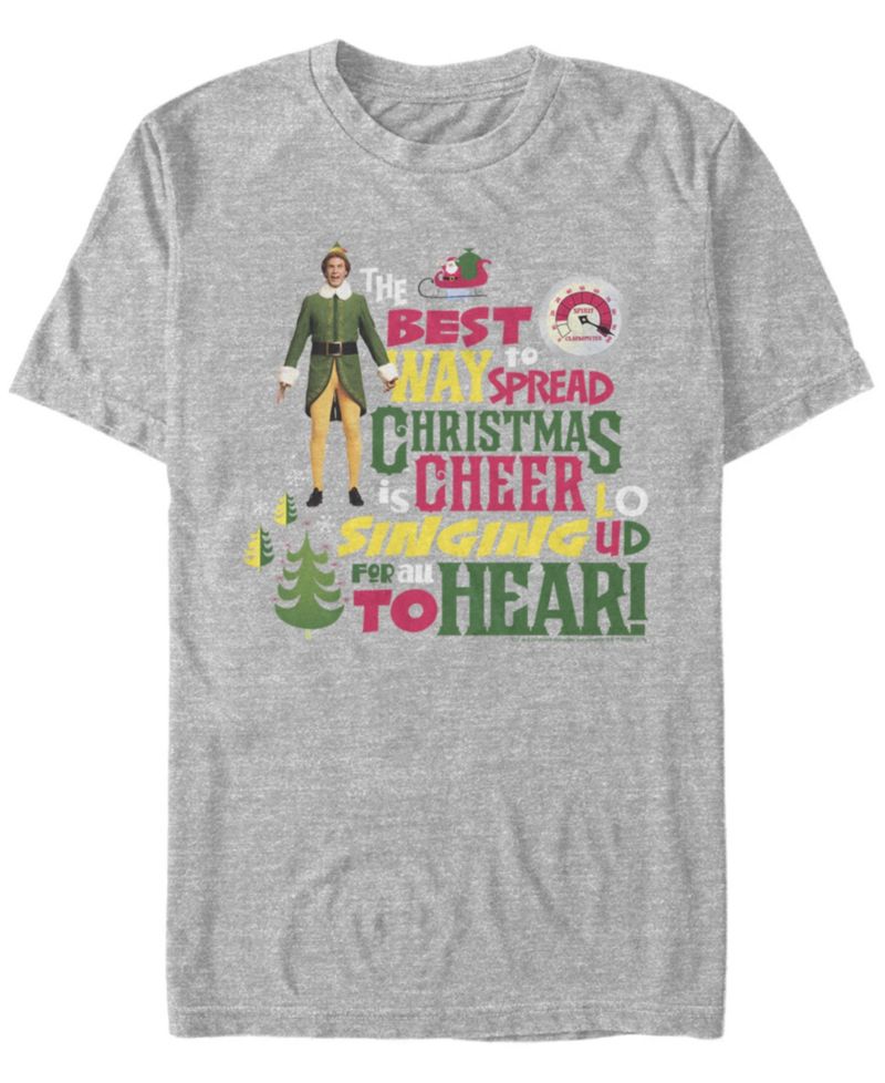Men's Elf Sing Cheer Short Sleeve T-shirt