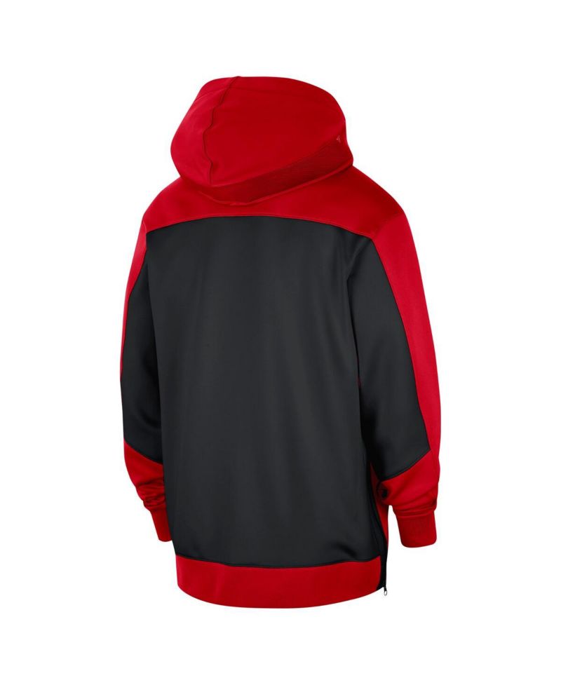 Men's Red Chicago Bulls Authentic On-Court Showtime Performance Full-Zip Hooded Jacket
