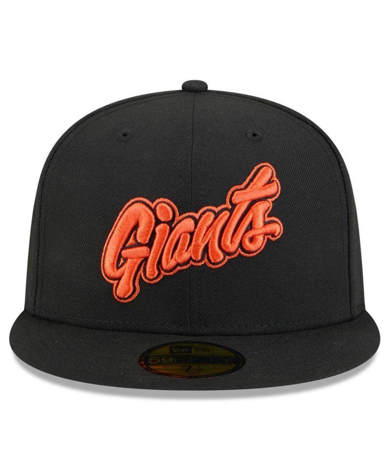 Men's Black San Francisco Giants 2025 City Connect Wordmark 59FIFTY Fitted Hat
