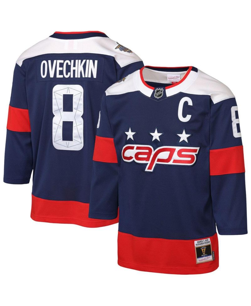 Big Boys and Girls Alexander Ovechkin Navy Washington Capitals 2018 NHL Stadium Series Power Play 2.0 Player Jersey