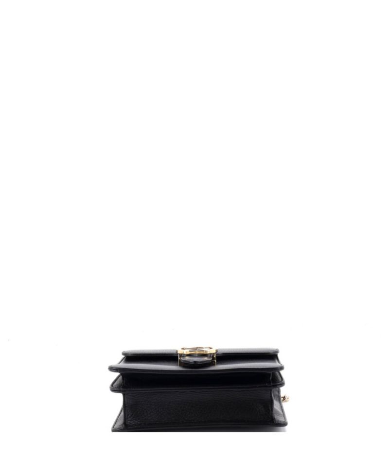 Small Interlocking Shoulder Bag Leather