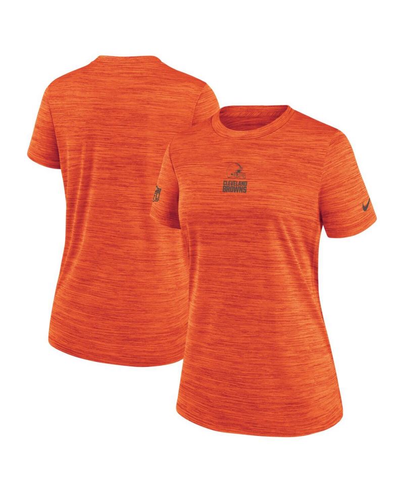 Women's Orange Cleveland Browns Sideline Velocity Dri-FIT T-Shirt
