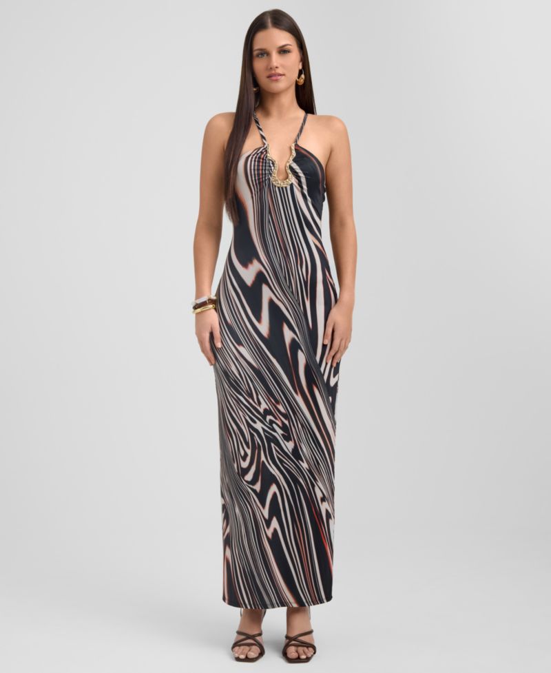 Women's Halter Neck Maxi Dress