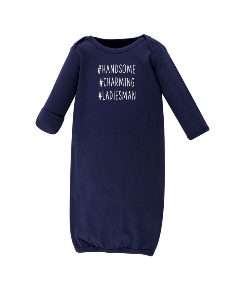 Baby Boys Hudson Super Soft Cotton Gowns