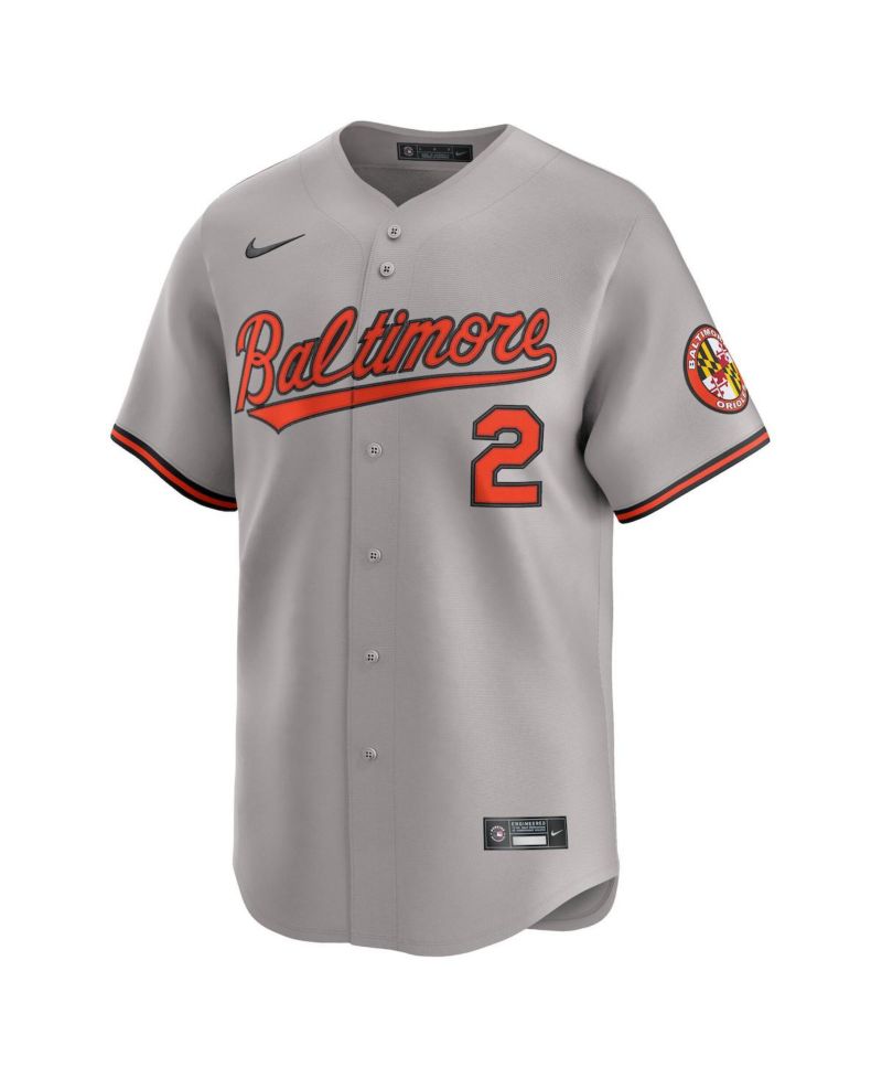 Men's Gunnar Henderson Gray Baltimore Orioles Road Limited Player Jersey