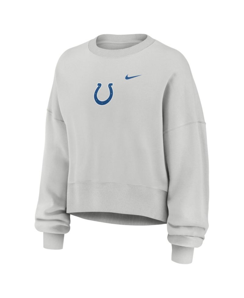 Women's Gray Indianapolis Colts Oversized Primetime Phoenix Fleece Sweatshirt