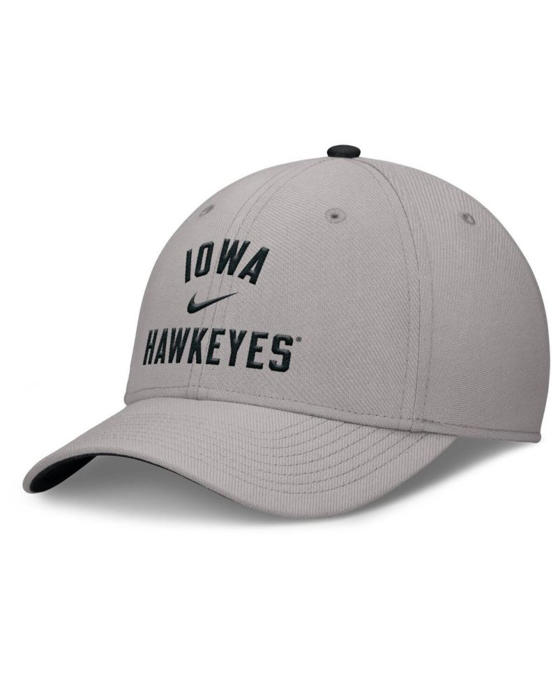Men's Gray Iowa Hawkeyes Rise Prep Performance Flex Hat