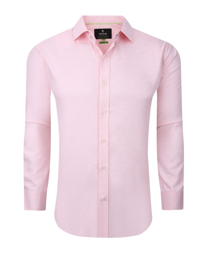 Men's Performance Solid Long Sleeve Button Down Dress Shirt