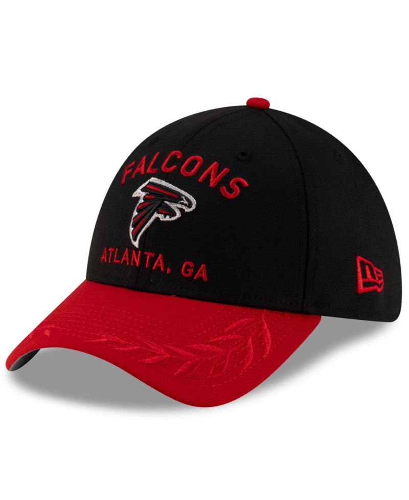 Men's Black/Red Atlanta Falcons 2025 NFL Draft 39THIRTY Flex Hat