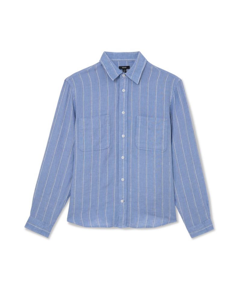 Men's Rubus Stripe Linen Shirt