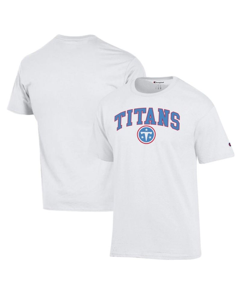 Men's White Tennessee Titans Arch Over Logo T-Shirt