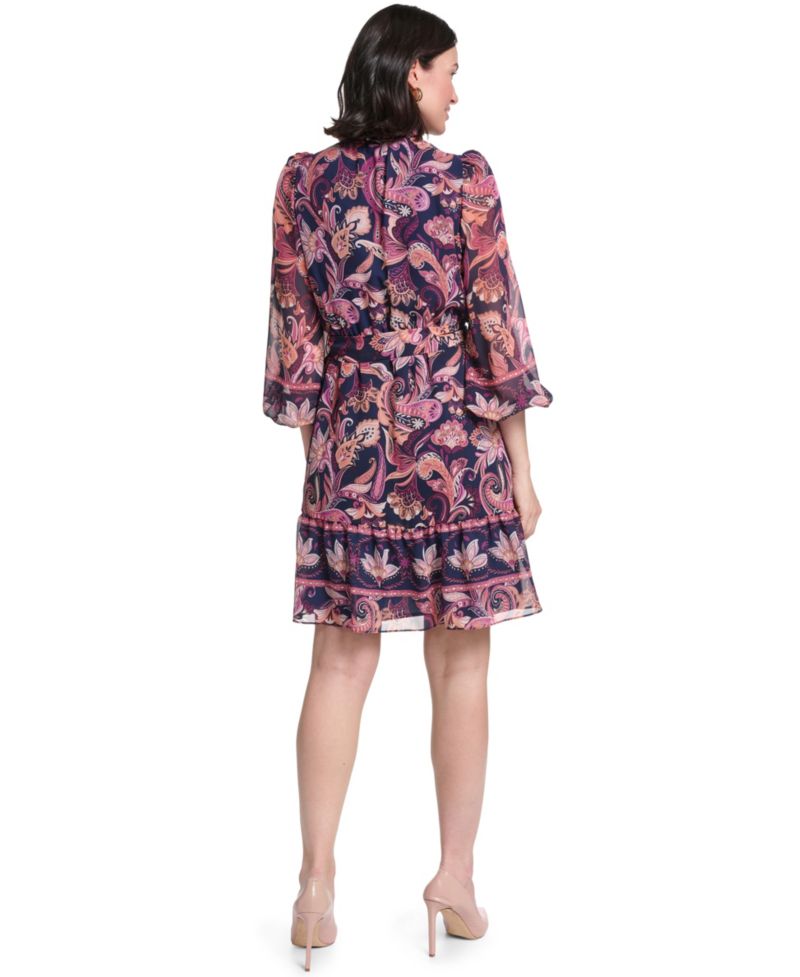 Petite Tie-Neck Dress
