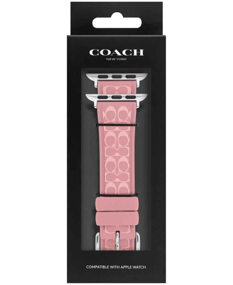 Women's True Pink Silicone Apple Watch Strap 38mm, 40mm, 41mm