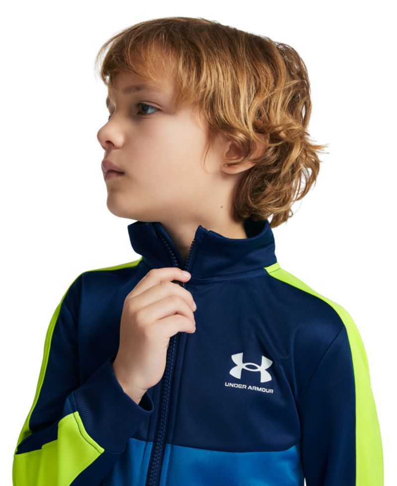 Boys' 4-7 Rival Color-Block Zip-Up Long-Sleeve Jacket and Pants, 2-Piece Set