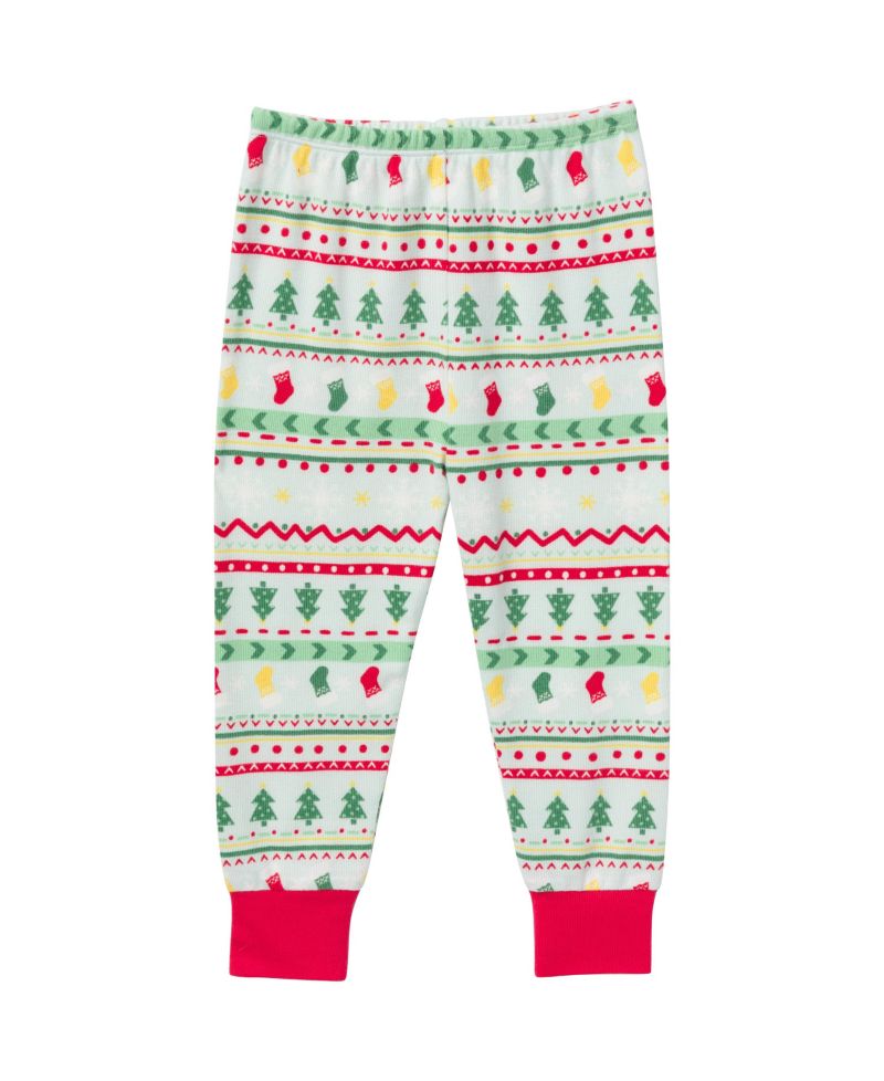 Baby Girls Holiday Family Pajamas Neutral Two Piece Pajamas