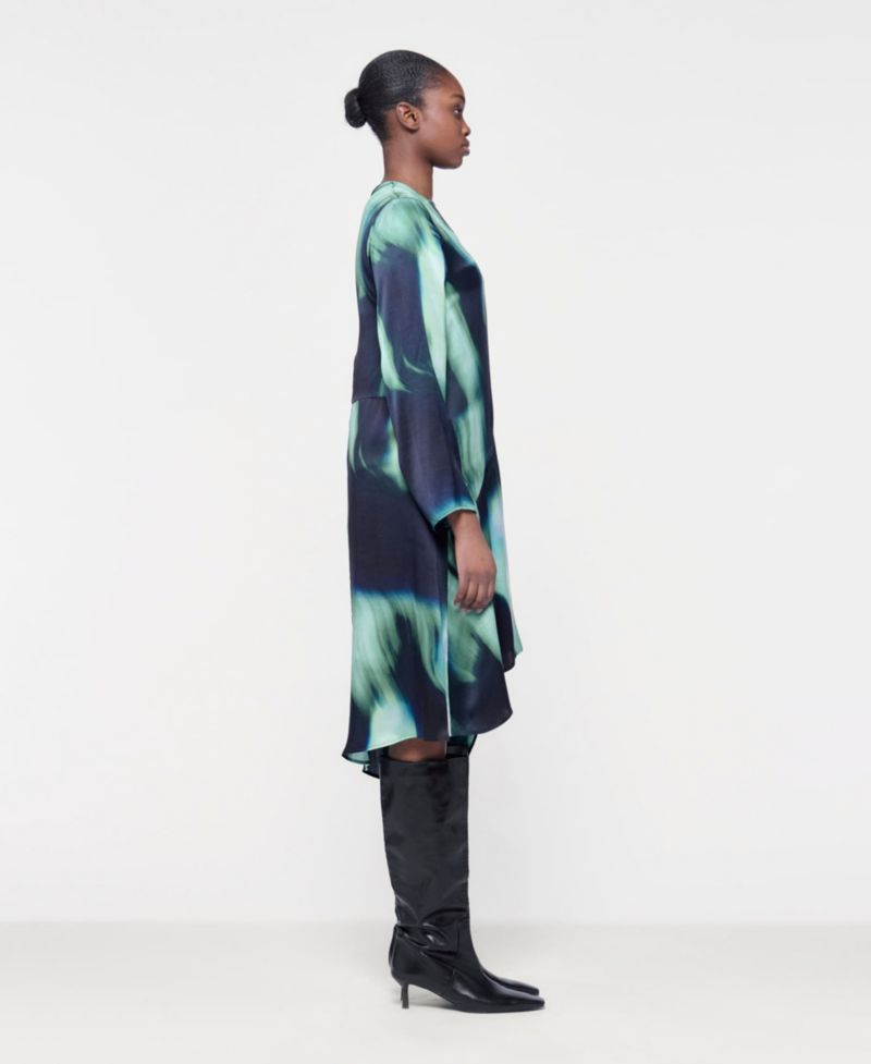 Women's Printed Paneled Dress