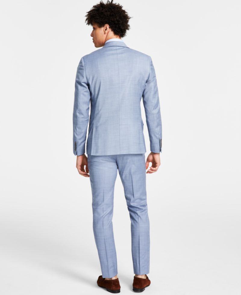 Men's Extra Slim Wool Blend Suit Pants