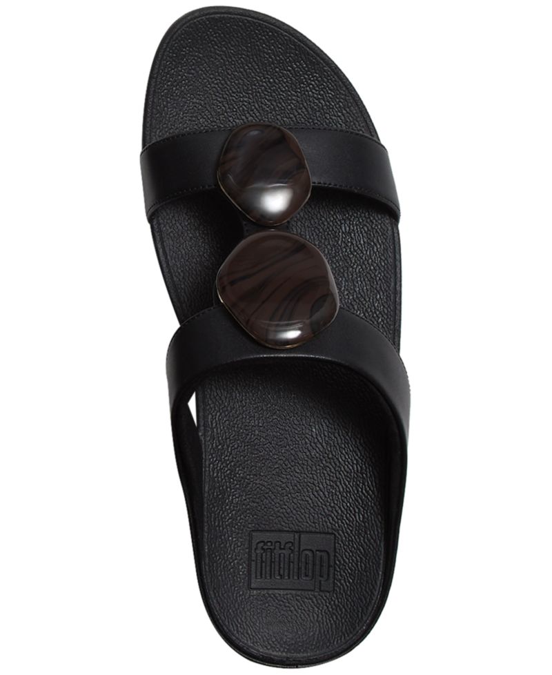 Women's Fino Marbled-Stone H-Bar Slides Sandals