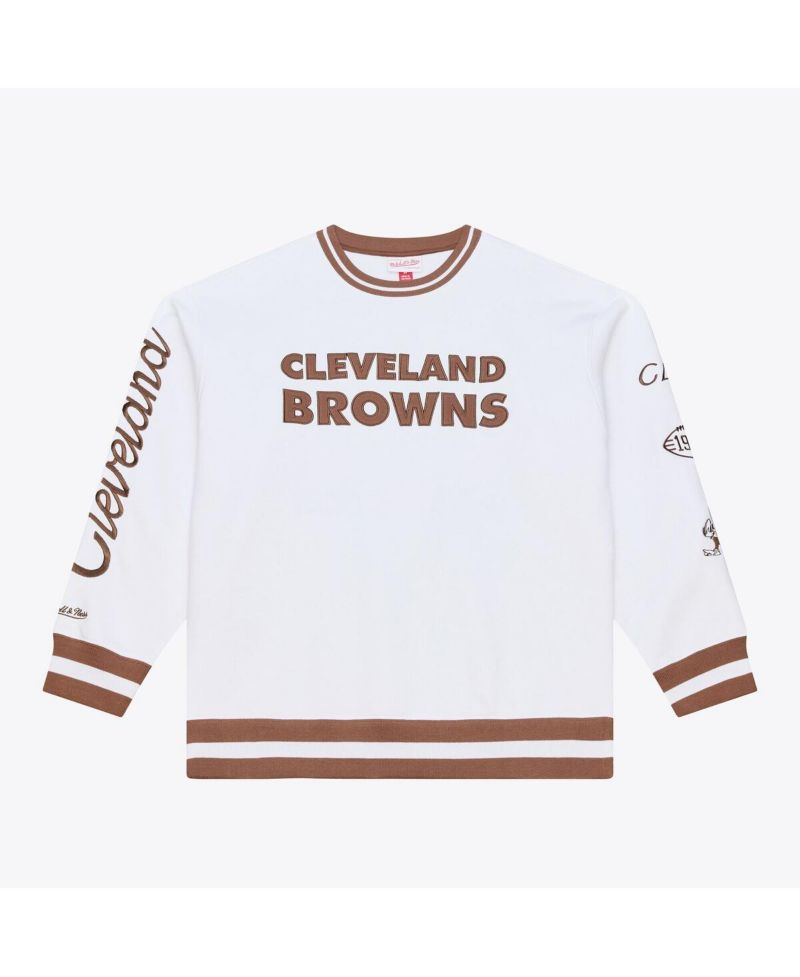 Men's White Cleveland Browns Arctic Fleece Sweatshirt