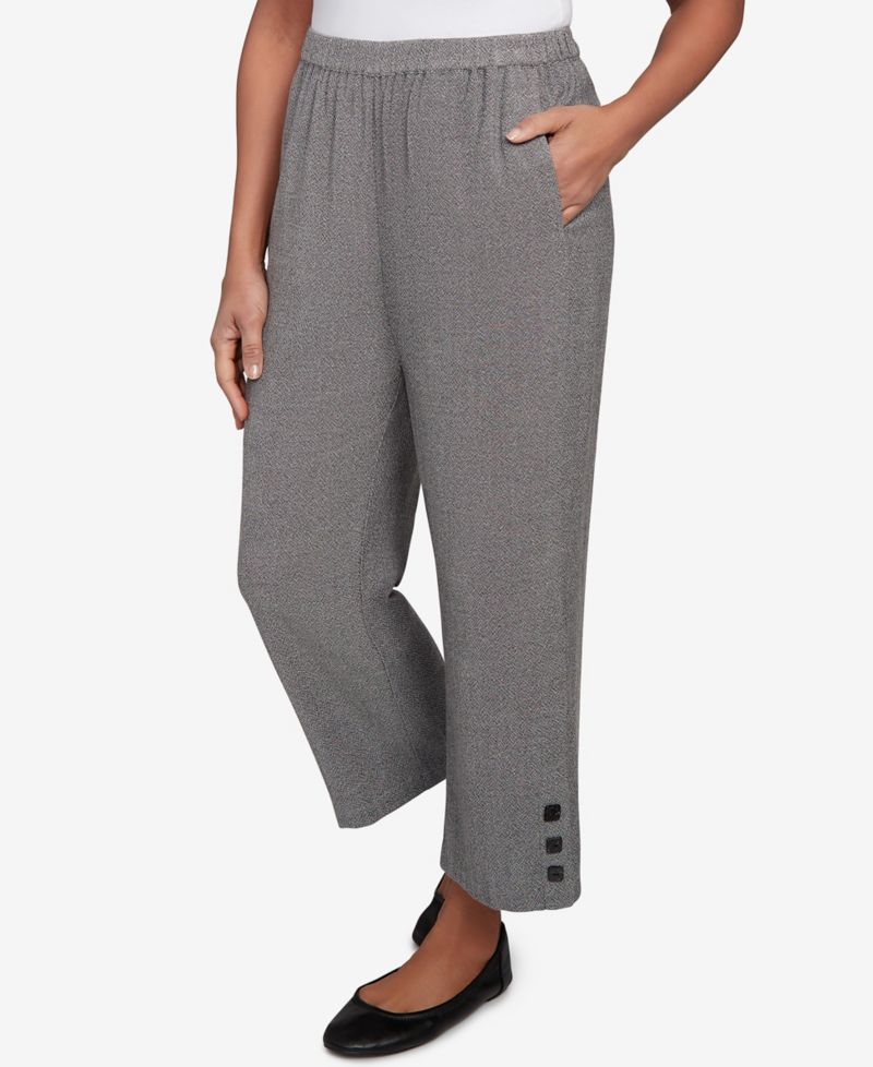 Women's Santa Barbara Button Cuffed All Around Elastic Ankle Pants