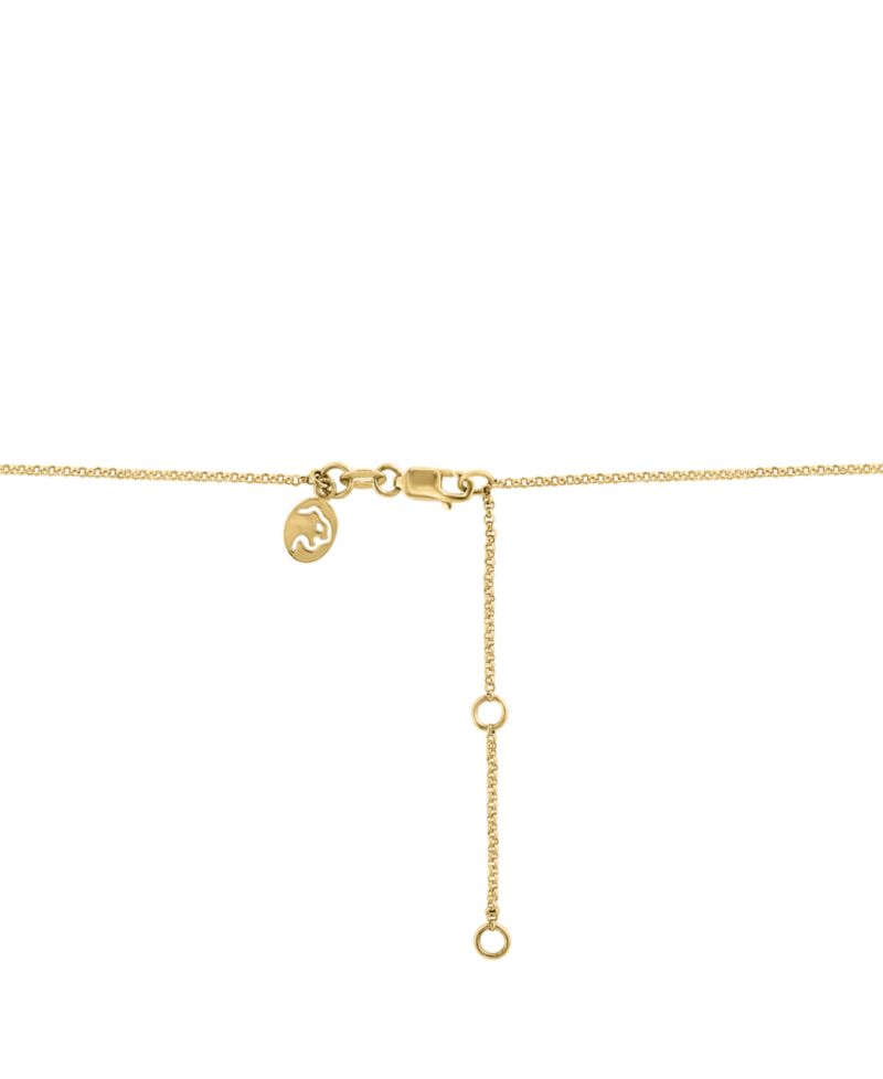 Onyx & Diamond (1/10 ct. t.w.) Pendant Necklace in 14k Yellow Gold