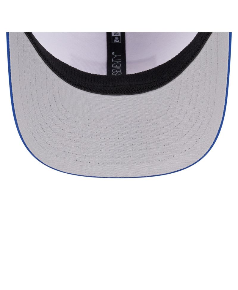 Men's White/Royal Boise State Broncos Perforated Patched 9SEVENTY Adjustable Hat