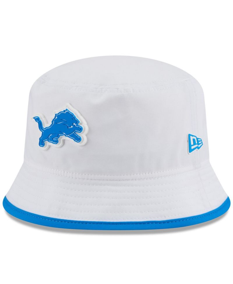Men's White Detroit Lions 2025 NFL Training Camp Stretch Bucket Hat