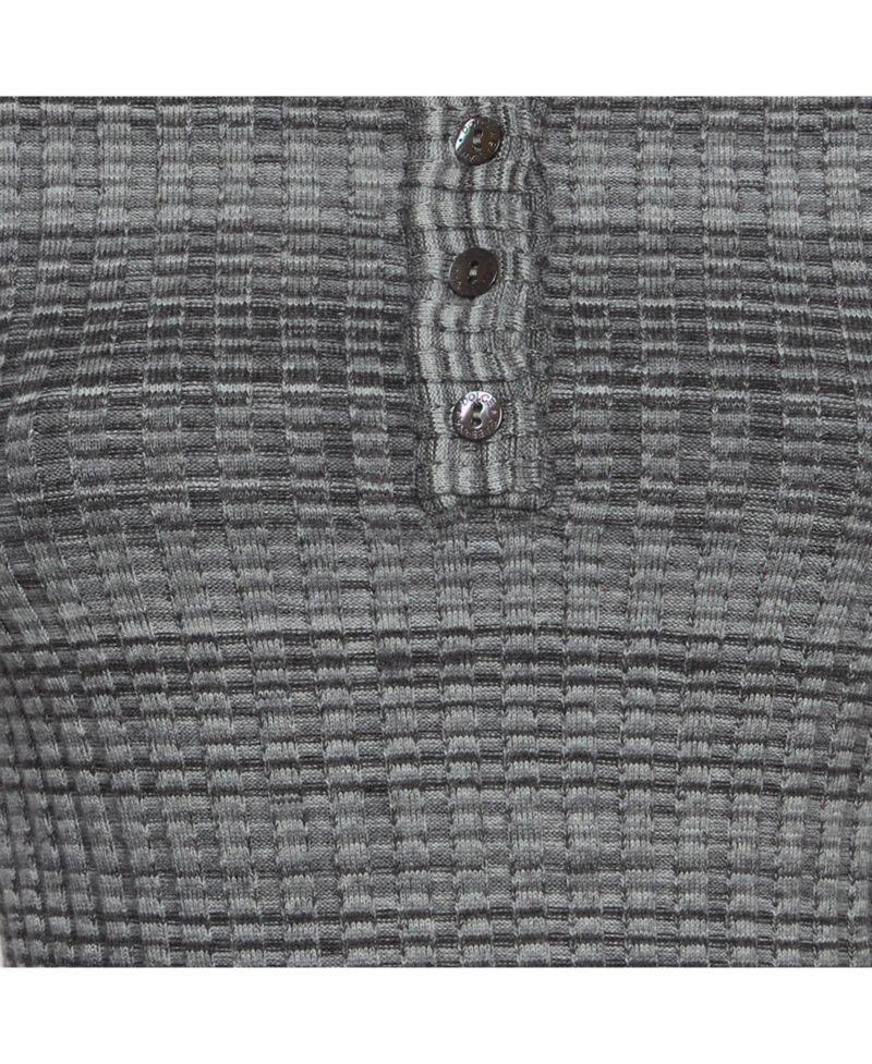 Women's Rib Knit Henley Neck Jumper