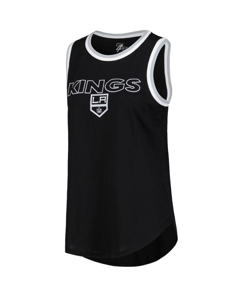 Women's Black Los Angeles Kings Strategy Tank Top