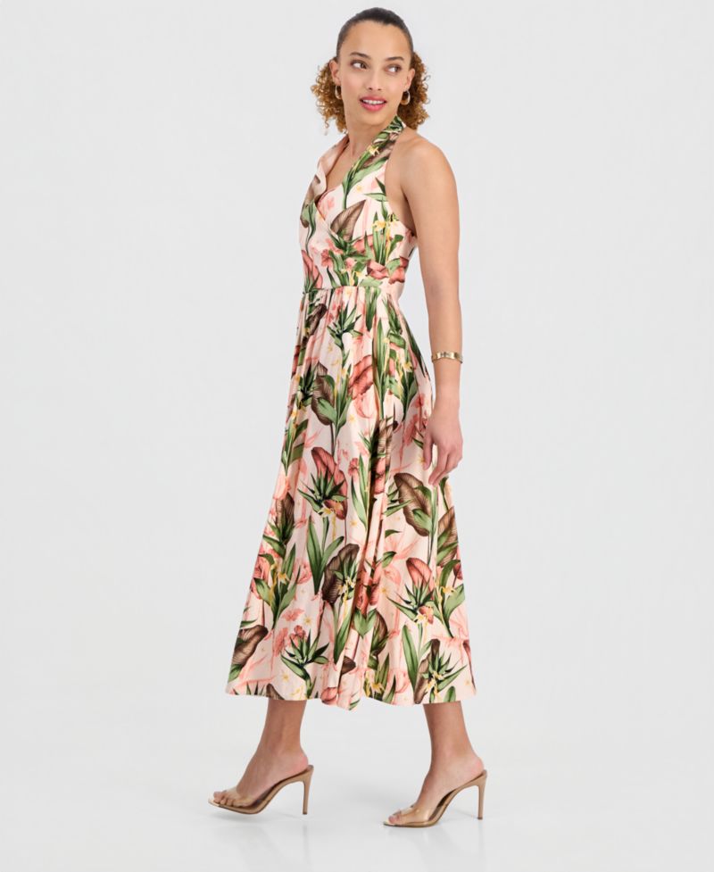 Petite Halter Midi Dress