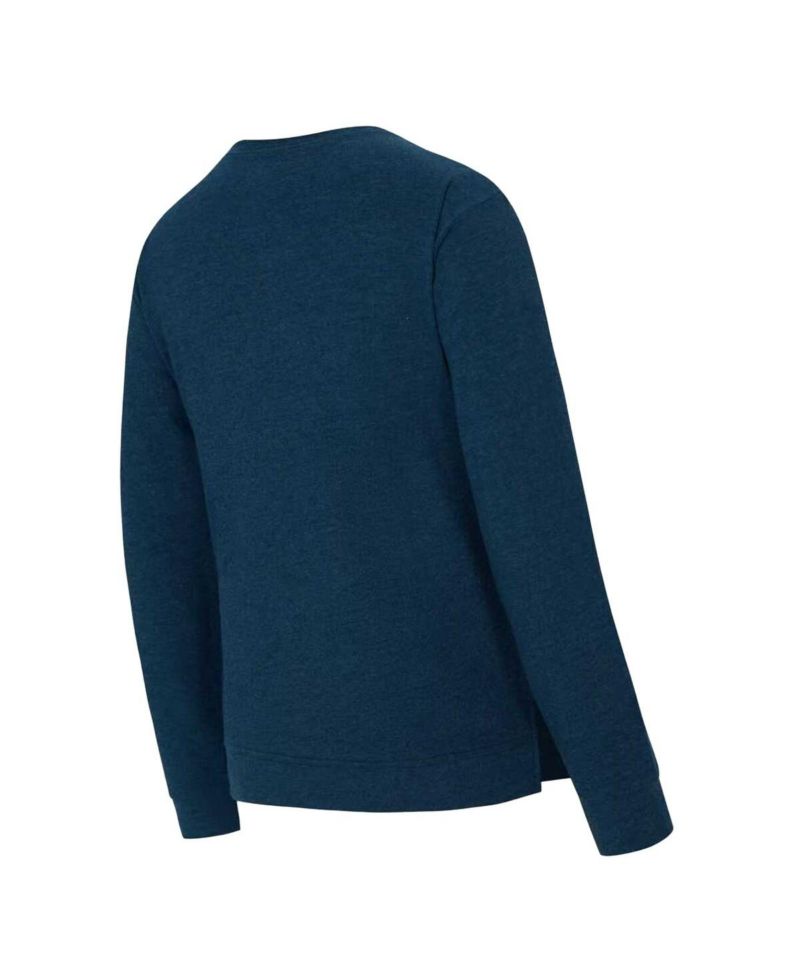 Women's Navy Detroit Tigers Birch French Terry Long Sleeve T-Shirt