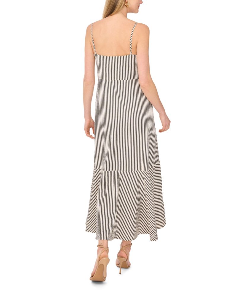 Women's Sleeveless V-Neck High-Low Dress