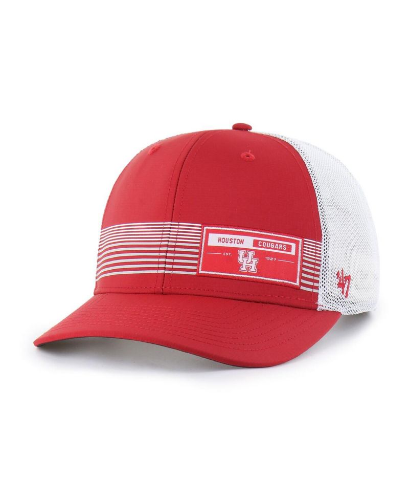Men's Red Houston Cougars Rangefinder brrr Trucker Adjustable Hat