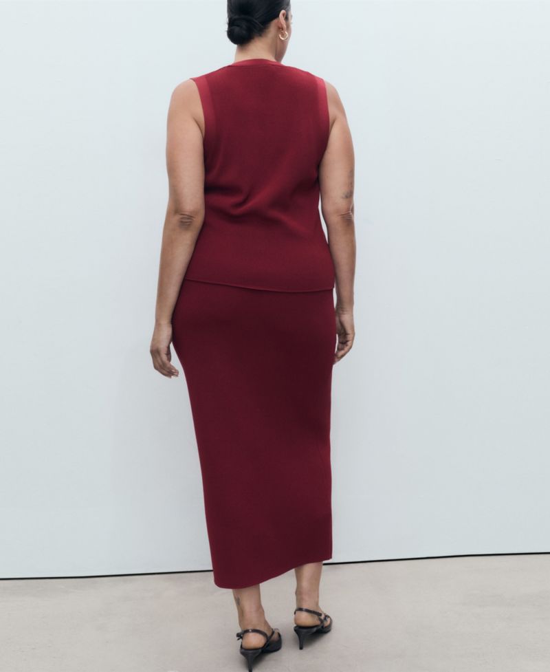Women's Fine Knit Midi Skirt