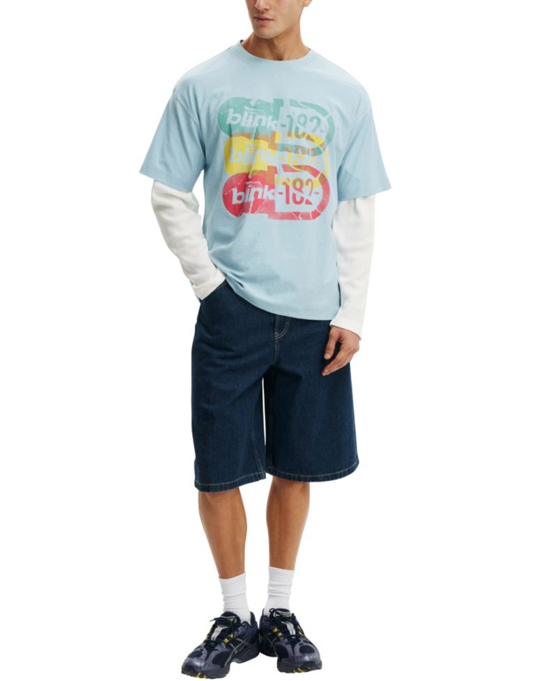 Men's Premium Graphics Music Crewneck T-Shirt