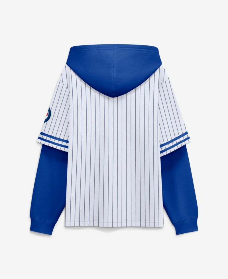 Men's Chicago Cubs Relaxed-Fit Pinstripe Hoodie