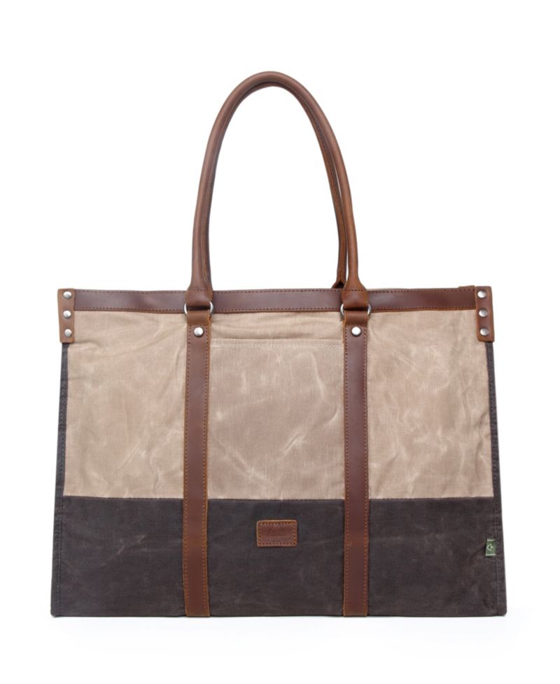Stone Creek Waxed Canvas Tote Bag