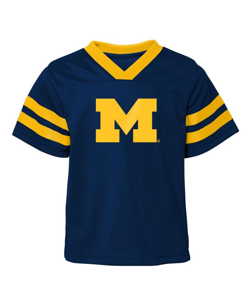 Big Boys and Girls 2-Piece Navy Michigan Wolverines Red Zone Two-Piece Top and Pants Set