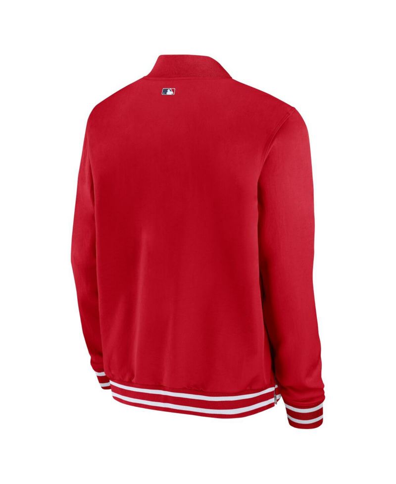 Men's Red St. Louis Cardinals Authentic Collection Full-Zip Bomber Jacket