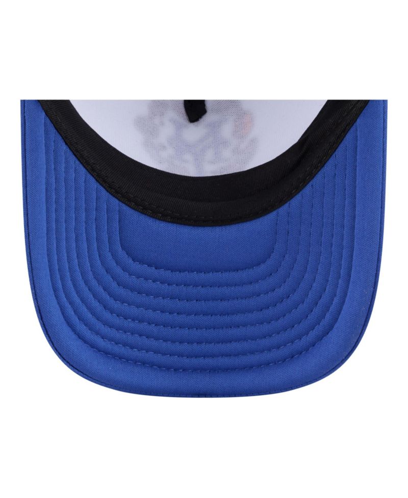 Big Boys and Girls White/Royal New York Mets Food A-Frame 9FORTY Trucker Adjustable Hat