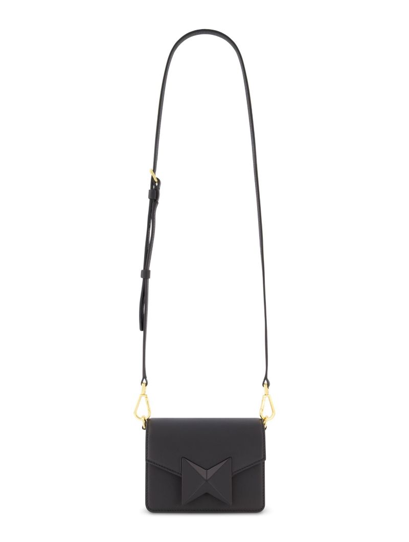 Mini Leather Gold Strap Crossbody Bag