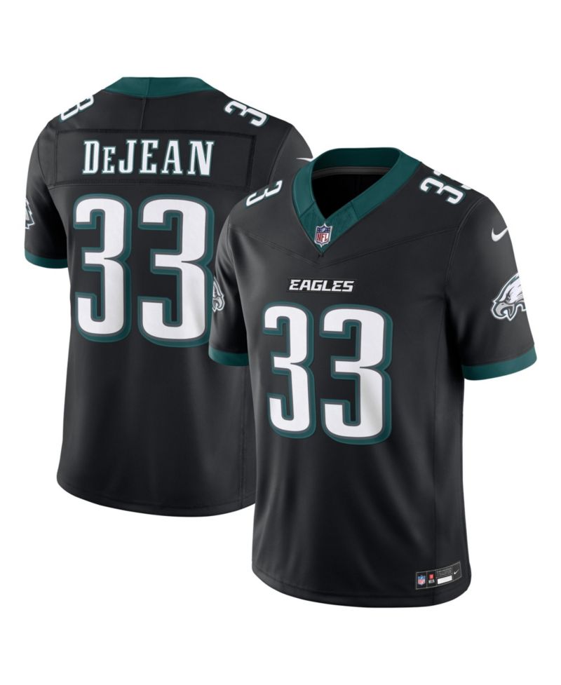 Men's Cooper DeJean Black Philadelphia Eagles Alternate Vapor F.U.S.E. Stitched Limited Jersey