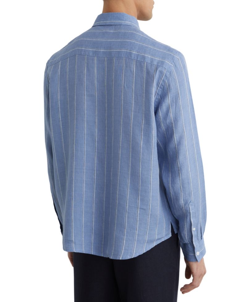 Men's Rubus Stripe Linen Shirt
